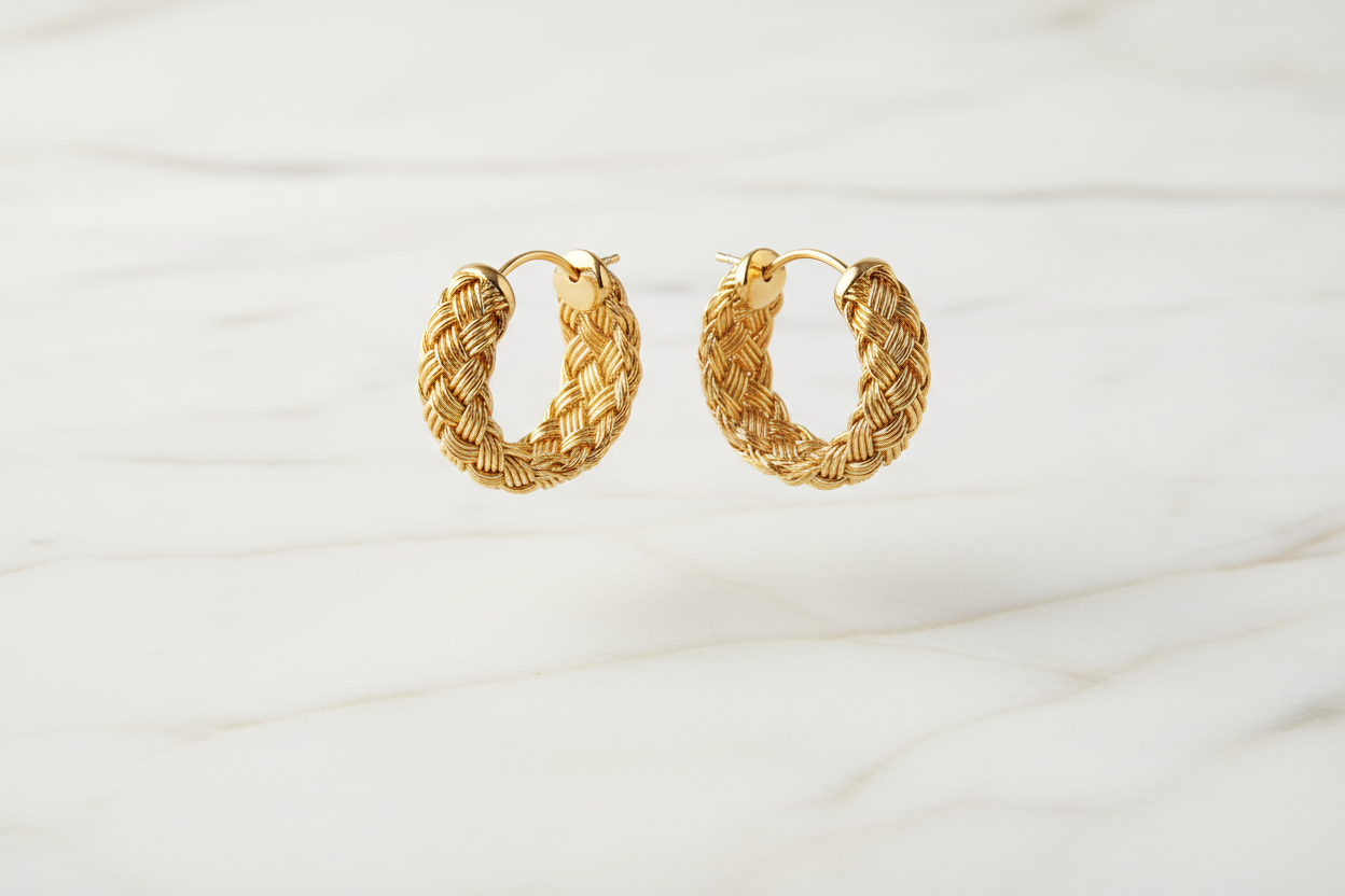 le fond me convient mais trop trouble et une autre paire de boubles, peut etre des créolles tissés